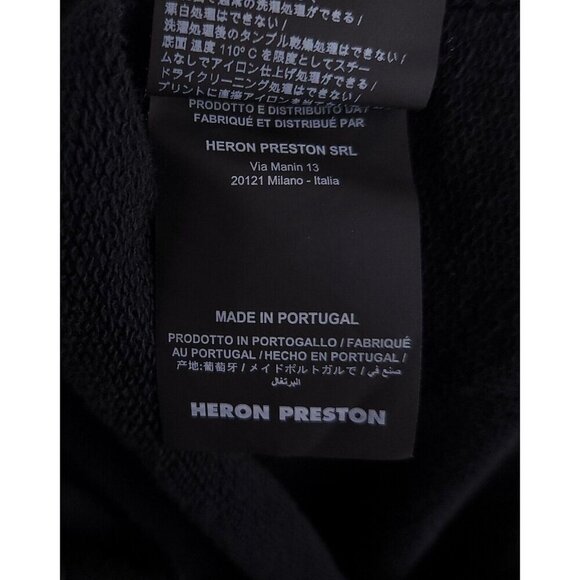 Heron Preston Tapered Printed Loopback Sweatpants Size L Mens Cotton-Jersey - Picture 13 of 15